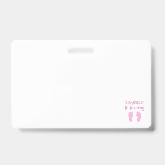 トレーニングのベビーシッター バッジ (表面)