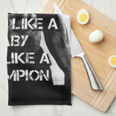 トレーニングのモチベーション – アスリートのようにトレーニング キッチンタオル (四つ折り)