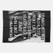 トレーニングのモチベーション – アスリートのようにトレーニング キッチンタオル (横)