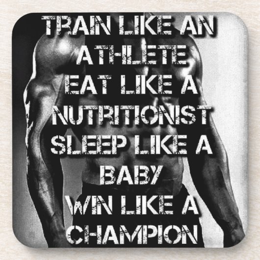 トレーニングのモチベーション – アスリートのようにトレーニング コースター (正面)