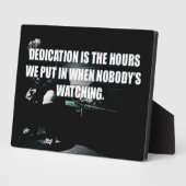 トレーニングのモチベーション – 献身 フォトプラーク (側面)
