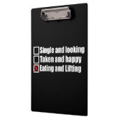 トレーニングのユーモア独身の – 撮影とリフト クリップボード (左)