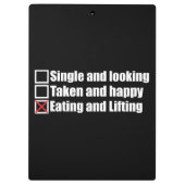 トレーニングのユーモア独身の – 撮影とリフト クリップボード (裏面)