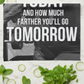 トレーニングの体育館のやる気を起こさせるな単語 キッチンタオル (折り畳み)