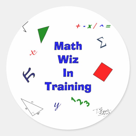 トレーニングの数学Wiz ラウンドシール (正面)
