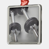 トレーニングの重量 メタルオーナメント (左)