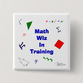 トレーニングのMath Wiz 缶バッジ