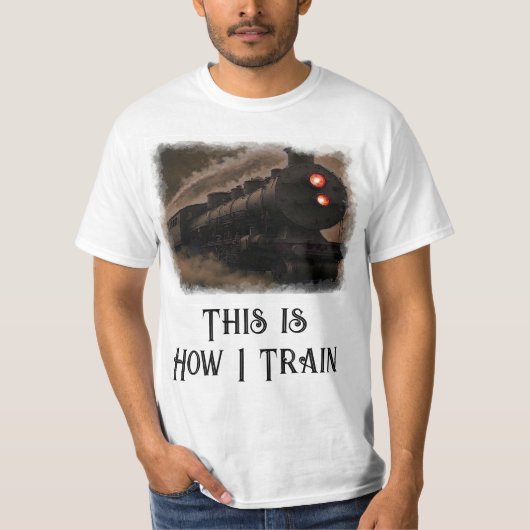 トレーニングはこうやるのが楽しい Tシャツ (正面)