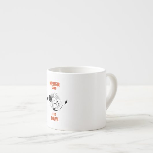 トレーニングは決して足の日のジムの男性をスキップ エスプレッソカップ (正面右)