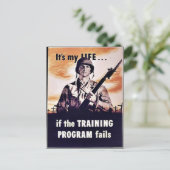 トレーニングもしプログラムが失敗する ポストカード (スタンド正面)