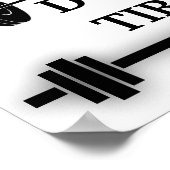 トレーニングやる気を起こさせるフィットネスジム引用文 ポスター (角)