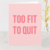 トレーニングやる気を起こさせる引用文フィット熱ピンク カード (黄色い花)