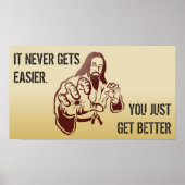 トレーニングやる気を起こさせる空手引用文 ポスター (正面)