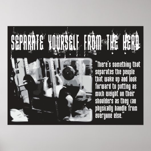 トレーニングやる気を起こさせる ポスター (正面)