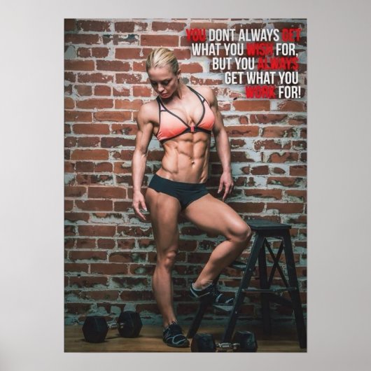 トレーニングやる気を起こさせる ポスター (正面)