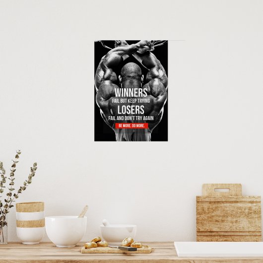 トレーニングやる気を起こさせる ポスター (キッチン)