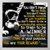 トレーニングやる気を起こさせる ポスター (正面)