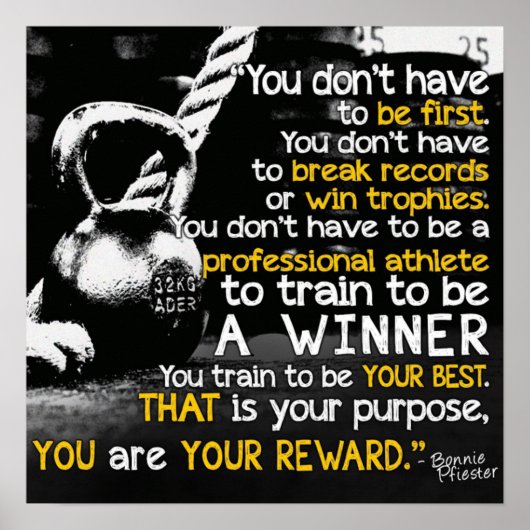 トレーニングやる気を起こさせる ポスター (正面)