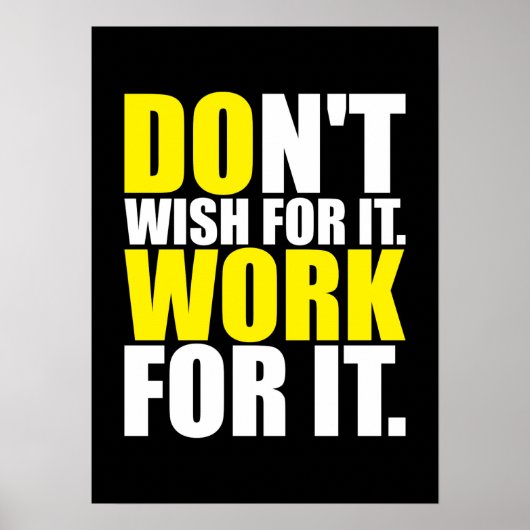 トレーニングやる気を起こさせる ポスター (正面)