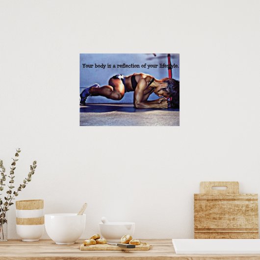 トレーニングやる気を起こさせる ポスター (キッチン)