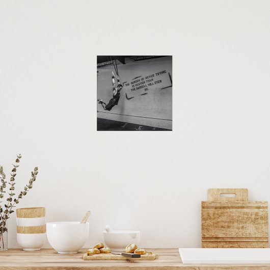 トレーニングやる気を起こさせる ポスター (キッチン)