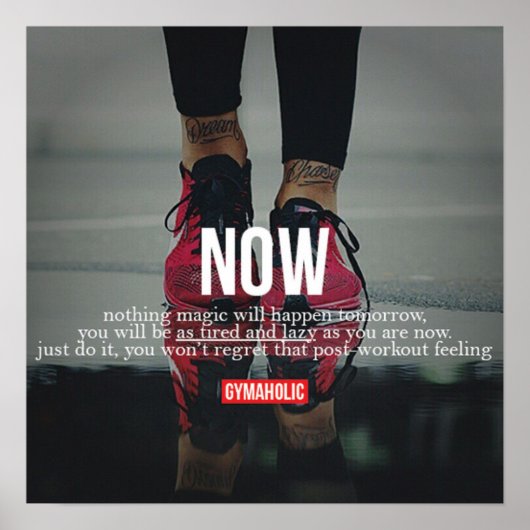 トレーニングやる気を起こさせる ポスター (正面)