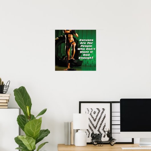 トレーニングやる気を起こさせる ポスター (ホームオフィス)