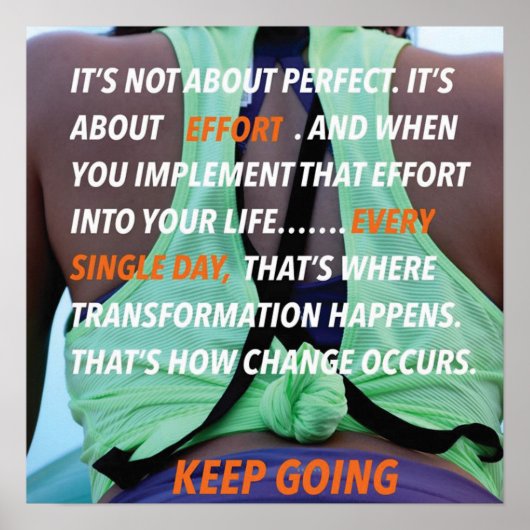 トレーニングやる気を起こさせる ポスター (正面)