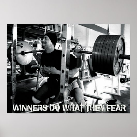 トレーニングやる気を起こさせる ポスター (正面)