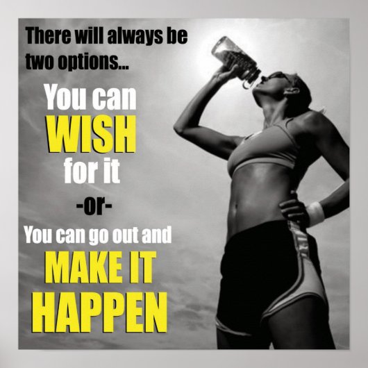 トレーニングやる気を起こさせる ポスター (正面)