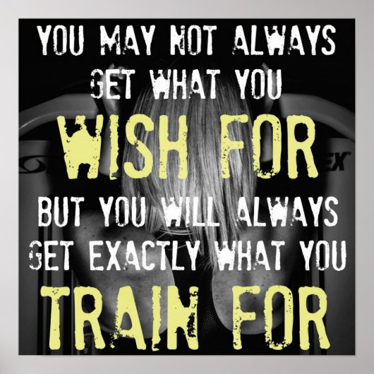 トレーニングやる気を起こさせる ポスター (正面)