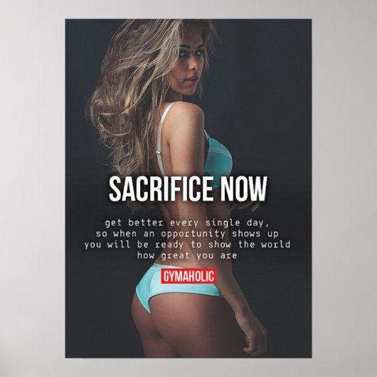 トレーニングやる気を起こさせる ポスター (正面)