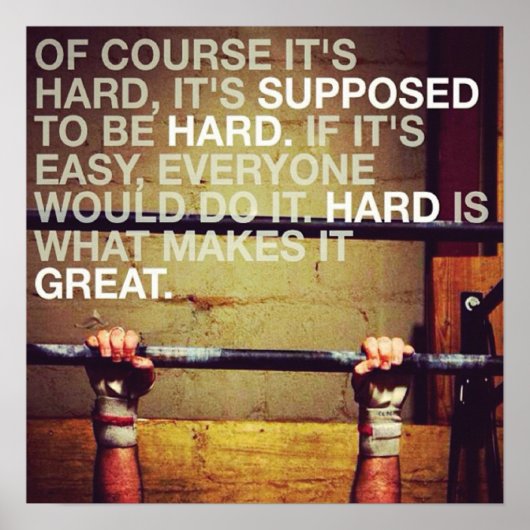 トレーニングやる気を起こさせる ポスター (正面)