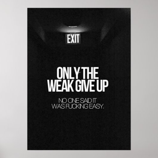 トレーニングやる気を起こさせる ポスター (正面)