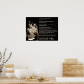 トレーニングやる気を起こさせる ポスター (キッチン)