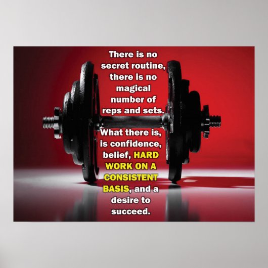 トレーニングやる気を起こさせる ポスター (正面)