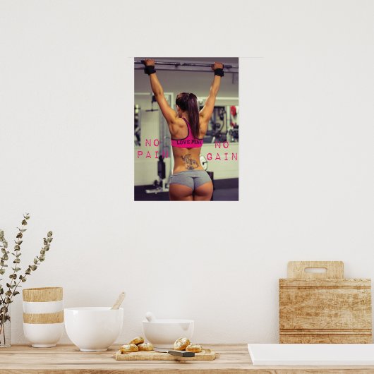 トレーニングやる気を起こさせる ポスター (キッチン)