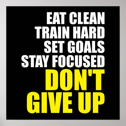 トレーニングやる気を起こさせる ポスター (正面)