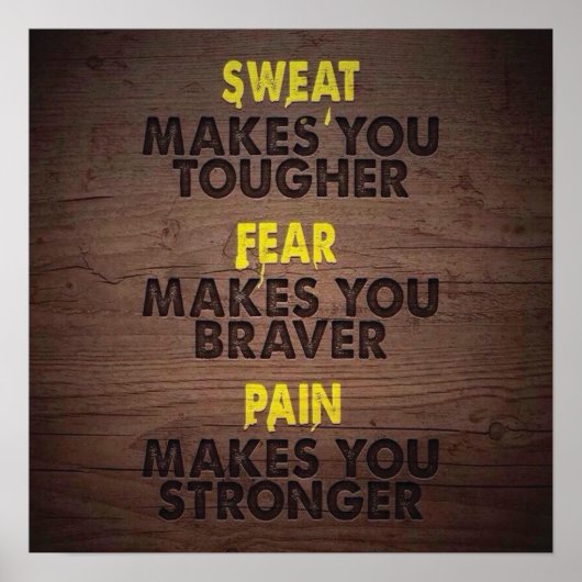 トレーニングやる気を起こさせる ポスター (正面)