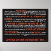 トレーニングやる気を起こさせる ポスター (正面)