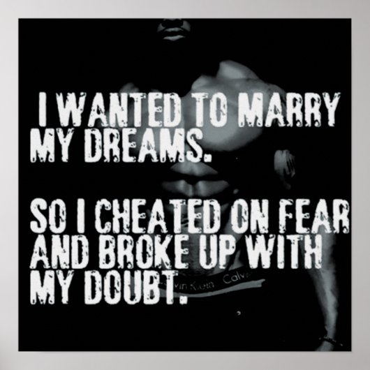 トレーニングやる気を起こさせる ポスター (正面)