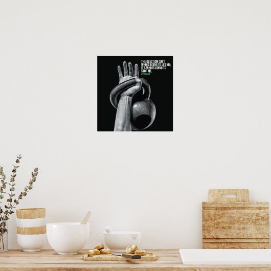 トレーニングやる気を起こさせる ポスター (キッチン)