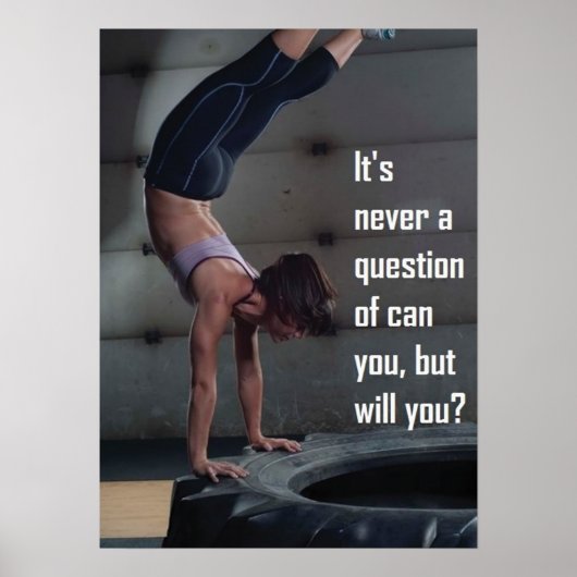 トレーニングやる気を起こさせる ポスター (正面)