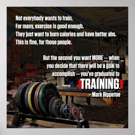 トレーニングやる気を起こさせる ポスター (正面)