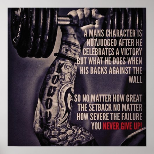 トレーニングやる気を起こさせる ポスター (正面)