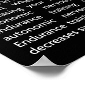 トレーニングやる気を起こさせる ポスター (角)