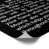 トレーニングやる気を起こさせる ポスター (角)