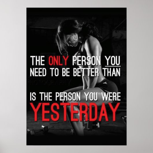 トレーニングやる気を起こさせる ポスター (正面)