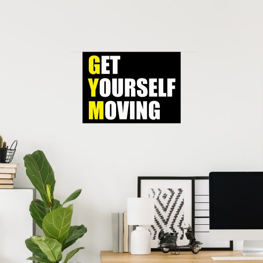 トレーニングやる気を起こさせる ポスター (ホームオフィス)