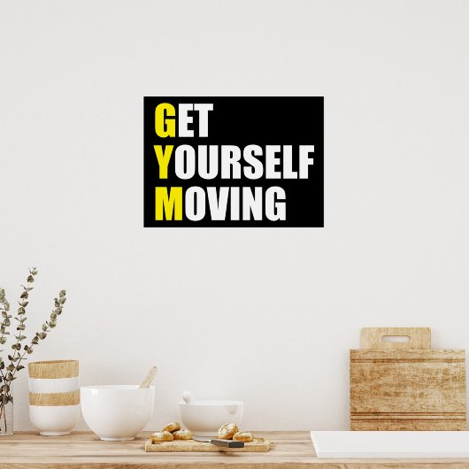 トレーニングやる気を起こさせる ポスター (キッチン)